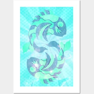 Pisces Zodiac Horoscope Astrological sign 3 Posters and Art